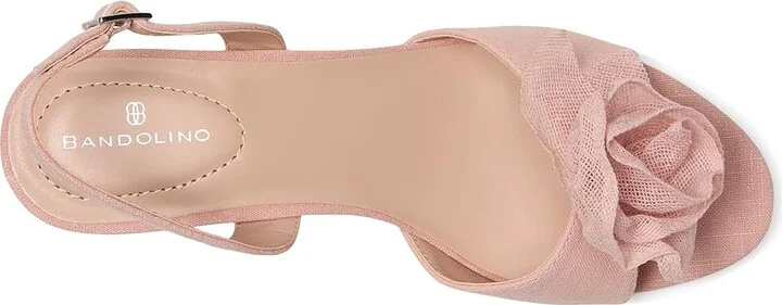 Bandolino Marette Women's Wedge Shoes Light Pink : 8 M, Suede - Image 2
