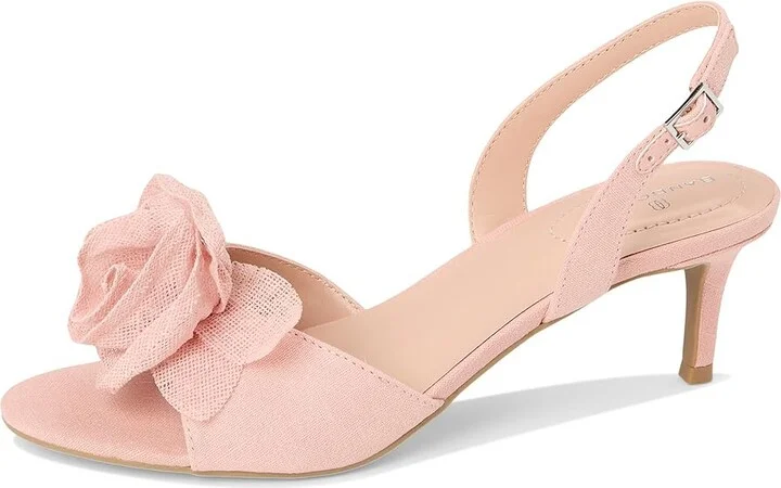 Bandolino Marette Women's Wedge Shoes Light Pink : 8 M, Suede - Image 5