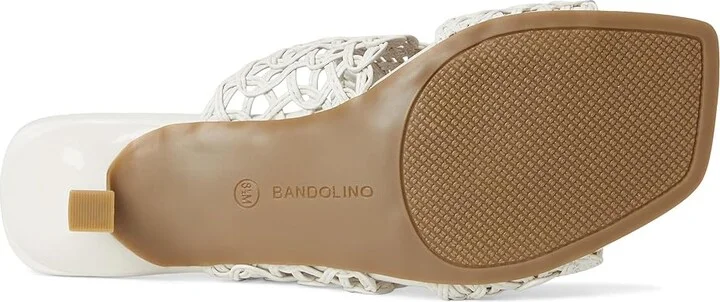 Bandolino Melvana Women's Dress Sandals Cream : 5.5 M, Faux Leather - Image 3