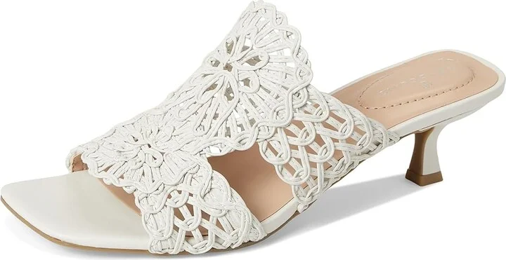 Bandolino Melvana Women's Dress Sandals Cream : 5.5 M, Faux Leather - Image 5