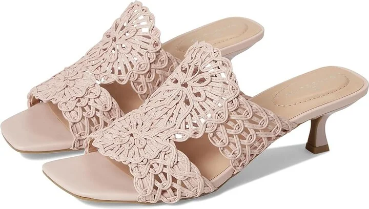 Bandolino Melvana Women's Dress Sandals Light Pink : 8.5 M, Faux Leather