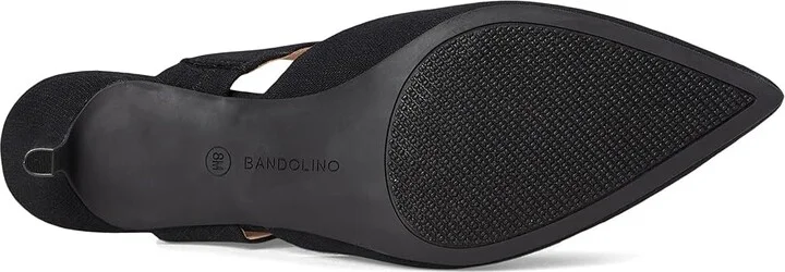 Bandolino Millie High Women's Heels Black Linen : 6 M, Synthetic/Textile - Image 3