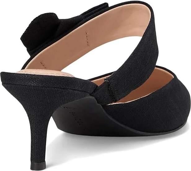 Bandolino Millie High Women's Heels Black Linen : 6 M, Synthetic/Textile - Image 4