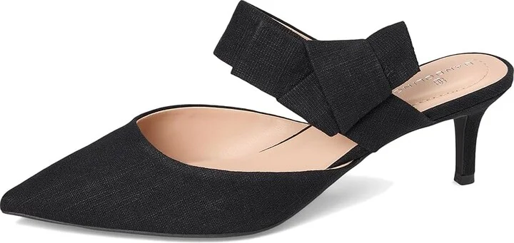 Bandolino Millie High Women's Heels Black Linen : 6 M, Synthetic/Textile - Image 5