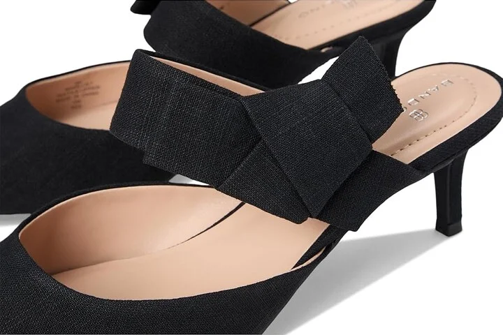 Bandolino Millie High Women's Heels Black Linen : 6 M, Synthetic/Textile - Image 7