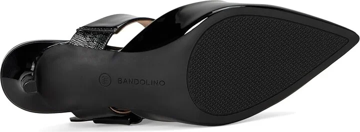 Bandolino Millie High Women's Heels Black Patent : 9.5 M, Textile - Image 3