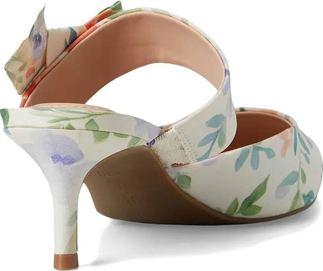 Bandolino Millie High Women's Heels Peach Dreamy Floral : 8 M, Textile - Image 4