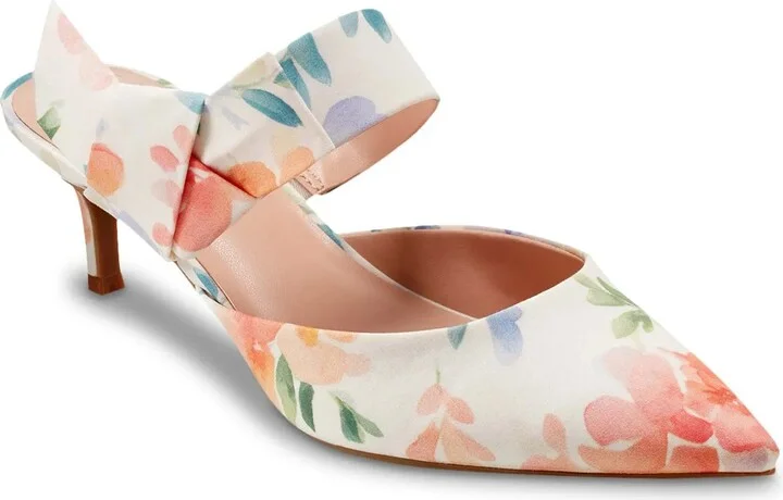 Off White/Pink Floral Print