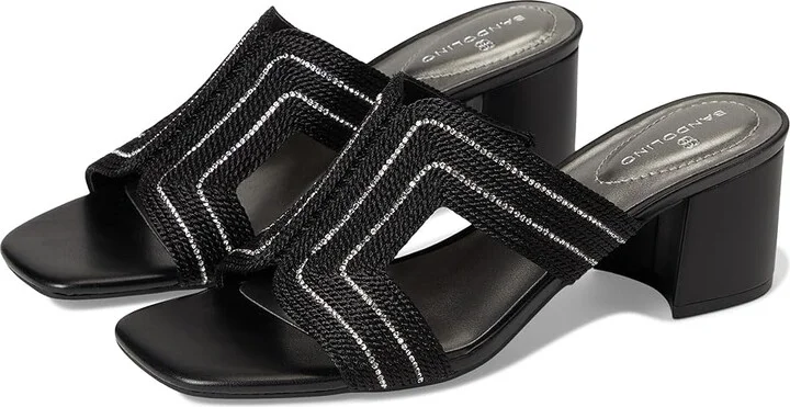 Bandolino Molane Women's Dress Sandals Black : 5 M, Synthetic