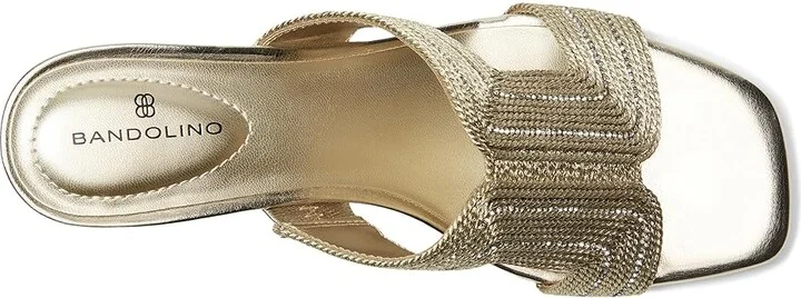Bandolino Molane Women's Dress Sandals Gold : 6 M, Synthetic - Image 2