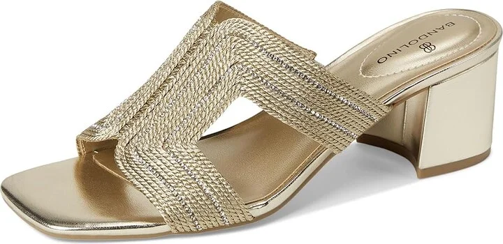 Bandolino Molane Women's Dress Sandals Gold : 6 M, Synthetic - Image 5