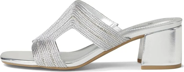 Bandolino Molane Women's Dress Sandals Silver : 7 M, Synthetic - Image 6