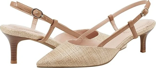 Bandolino Movito High Women's Heels Dark Natural Woven : 10 M
