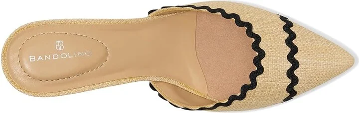 Bandolino Mymy Women's Shoes Light Natural/Black : 5 M, Rubber/Synthetic - Image 2