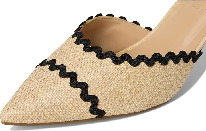 Bandolino Mymy Women's Shoes Light Natural/Black : 5 M, Rubber/Synthetic - Image 7