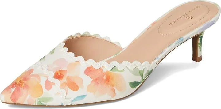 Bandolino Mymy Women's Shoes Peach Dreamy Floral Multi/Ivory : 10 M, Rubber/Synthetic - Image 5