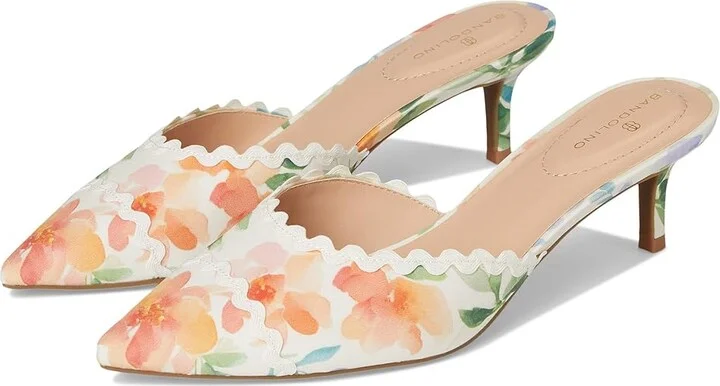 Bandolino Mymy Women's Shoes Peach Dreamy Floral Multi/Ivory : 10 M, Rubber/Synthetic