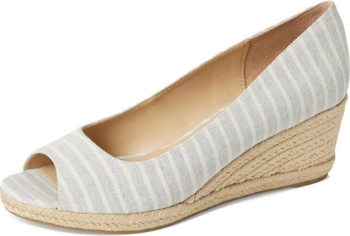 Bandolino Nuri 7 Women's Shoes Light Blue Stripe : 5.5 M, Textile - Image 5