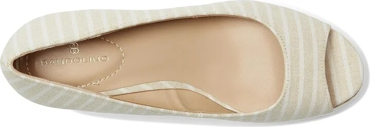 Bandolino Nuri 7 Women's Shoes Light Natural Stripe : 11 M, Textile - Image 2