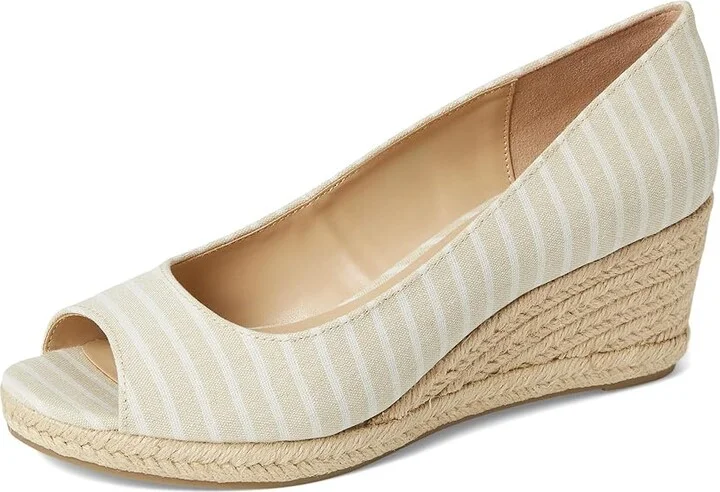 Bandolino Nuri 7 Women's Shoes Light Natural Stripe : 11 M, Textile - Image 5