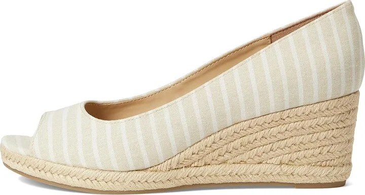 Bandolino Nuri 7 Women's Shoes Light Natural Stripe : 11 M, Textile - Image 6