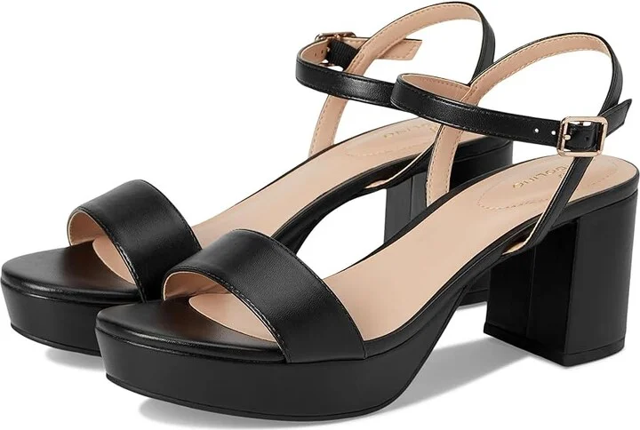 Bandolino Pennie Women's Dress Sandals Black : 11 M, Faux Leather