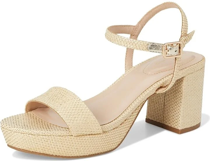 Bandolino Pennie Women's Dress Sandals Light Natural : 6 M, Faux Leather - Image 5