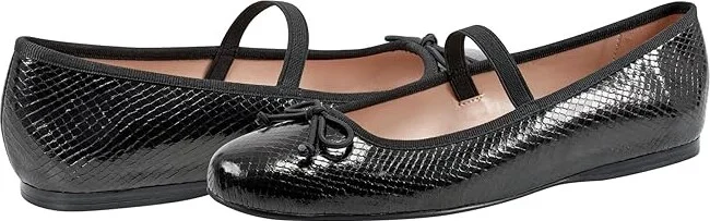 Bandolino Phalon Women's Flat Shoes Black Snake : 8.5 M, Polyester
