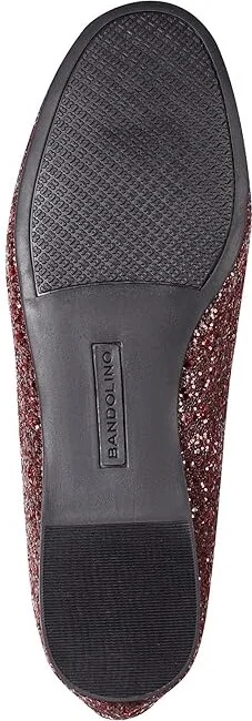 Bandolino Phalon Women's Flat Shoes Dark Red Glitter : 11 M, Polyester - Image 3