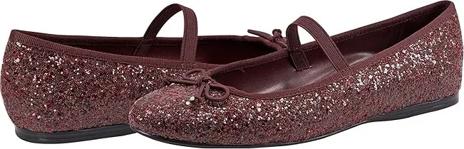 Bandolino Phalon Women's Flat Shoes Dark Red Glitter : 11 M, Polyester