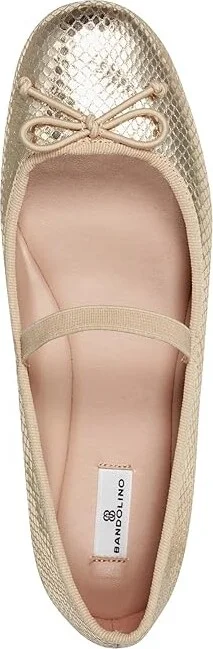 Bandolino Phalon Women's Flat Shoes Gold Snake : 9.5 M, Polyester - Image 2