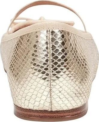 Bandolino Phalon Women's Flat Shoes Gold Snake : 9.5 M, Polyester - Image 4
