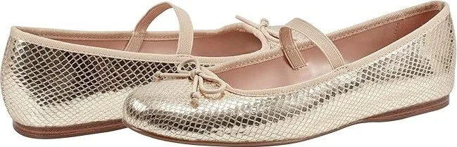 Bandolino Phalon Women's Flat Shoes Gold Snake : 9.5 M, Polyester