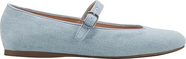 Bandolino Philly Women's Flat Shoes Light Blue Denim : 6.5 M, Textile - Image 5