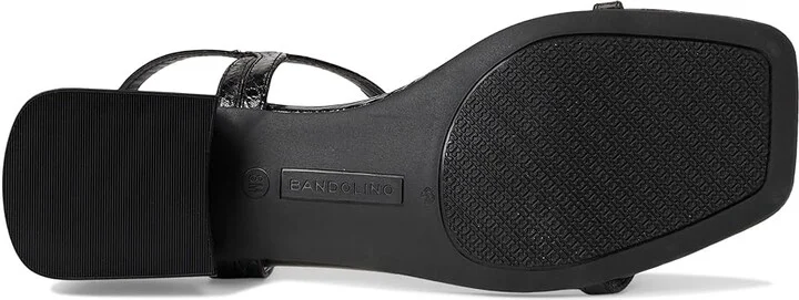 Bandolino Primadon Women's Dress Sandals Black Snake : 8.5 M, Synthetic - Image 3
