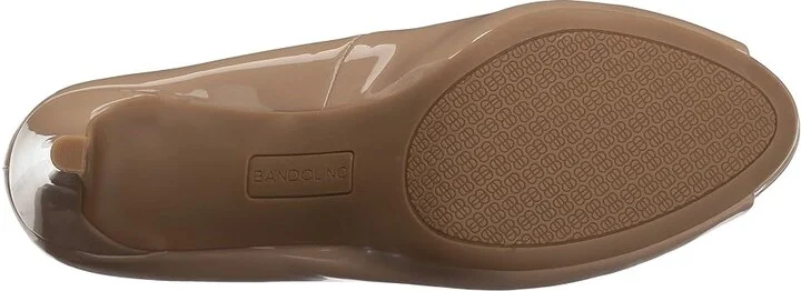 Bandolino Rainaa Women's Shoes Cafe Latte Sleek Patent PU : 5 M, Synthetic - Image 4