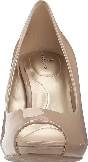 Bandolino Rainaa Women's Shoes Cafe Latte Sleek Patent PU : 5 M, Synthetic - Image 6