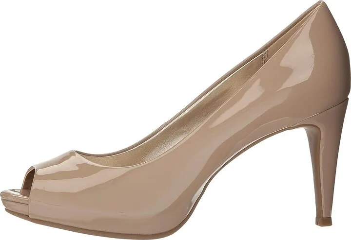 Bandolino Rainaa Women's Shoes Cafe Latte Sleek Patent PU : 5 M, Synthetic - Image 7