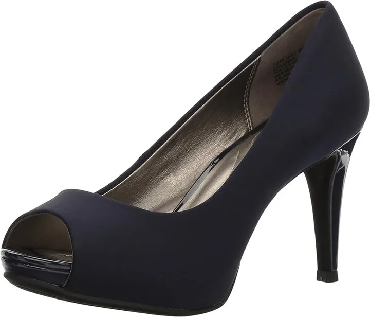 Bandolino Rainaa Women's Shoes Navy Lycra : 5 M, Textile - Image 2