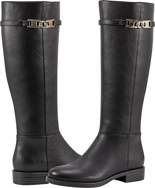 Bandolino Romi Women's Boots Black : 10 M, Leather/Rubber/Synthetic