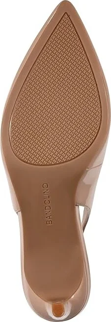 Bandolino Shane High Women's Heels Light Natural Patent : 10 M, Rubber/Synthetic - Image 3
