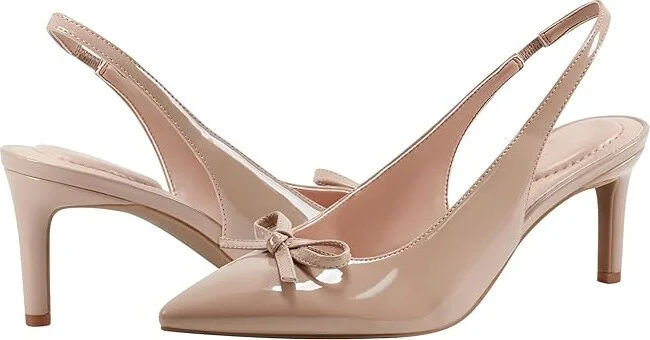 Bandolino Shane High Women's Heels Light Natural Patent : 10 M, Rubber/Synthetic