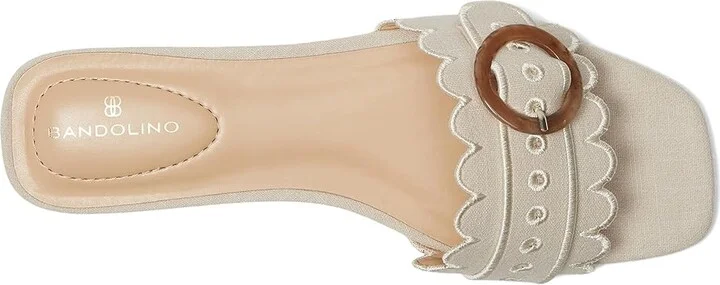 Bandolino Silla Women's Dress Sandals Light Natural : 8.5 M, Synthetic - Image 2