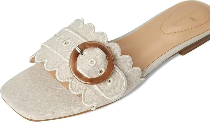 Bandolino Silla Women's Dress Sandals Light Natural : 8.5 M, Synthetic - Image 7