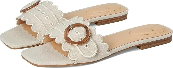 Bandolino Silla Women's Dress Sandals Light Natural : 8.5 M, Synthetic