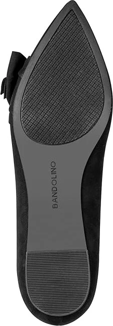 Bandolino Sophy Women's Flat Shoes Black : 8.5 M, Suede - Image 3