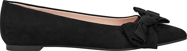 Bandolino Sophy Women's Flat Shoes Black : 8.5 M, Suede - Image 5