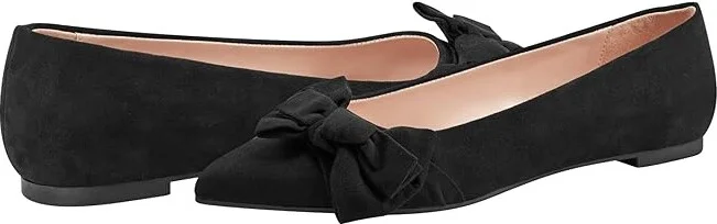 Bandolino Sophy Women's Flat Shoes Black : 8.5 M, Suede