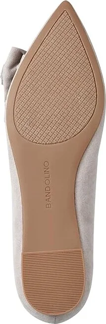 Bandolino Sophy Women's Flat Shoes Light Natural : 8 M, Suede - Image 3
