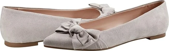 Bandolino Sophy Women's Flat Shoes Light Natural : 8 M, Suede